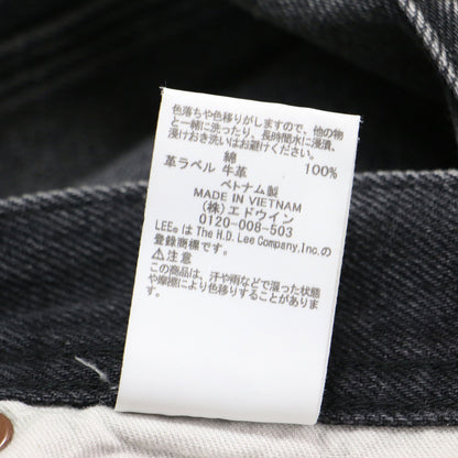 × INSCRIRE × Lee 25秋冬 カウボーイ ライダース デニムパンツ / COWBOY RIDERSPANTS 101 ワイドパンツ 5ポケット ボタンフライ ドッキング コットン