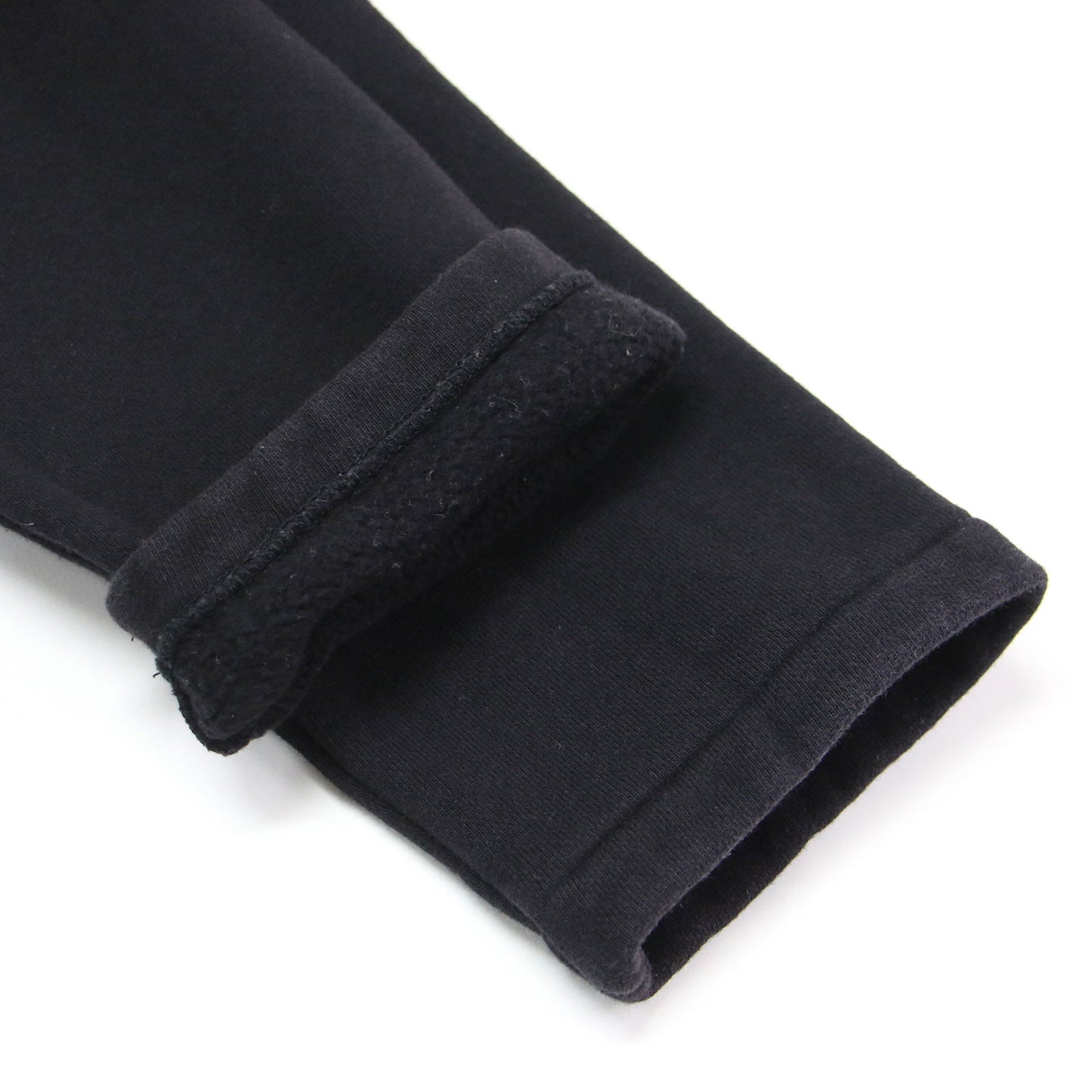 コットン メルトン 長袖 カーディガン プレッション / スウェット ショート丈 クルーネック ドットボタン 裏起毛