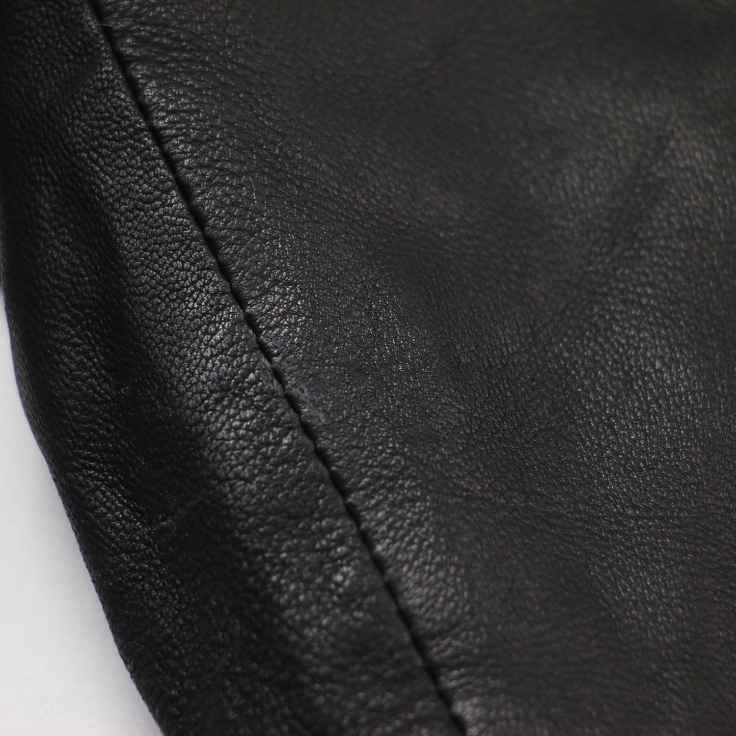 ラムレザー フェイクファー ライダースジャケット / HIGGENS LUX BIKER ショート丈 ダブル