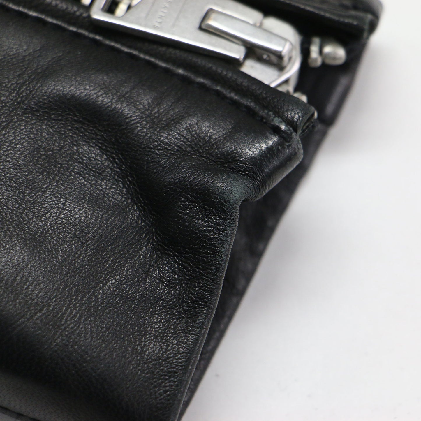 ラムレザー フェイクファー ライダースジャケット / HIGGENS LUX BIKER ショート丈 ダブル