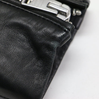 ラムレザー フェイクファー ライダースジャケット / HIGGENS LUX BIKER ショート丈 ダブル