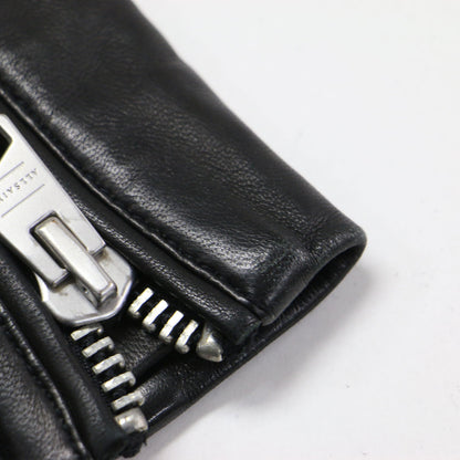 ラムレザー フェイクファー ライダースジャケット / HIGGENS LUX BIKER ショート丈 ダブル