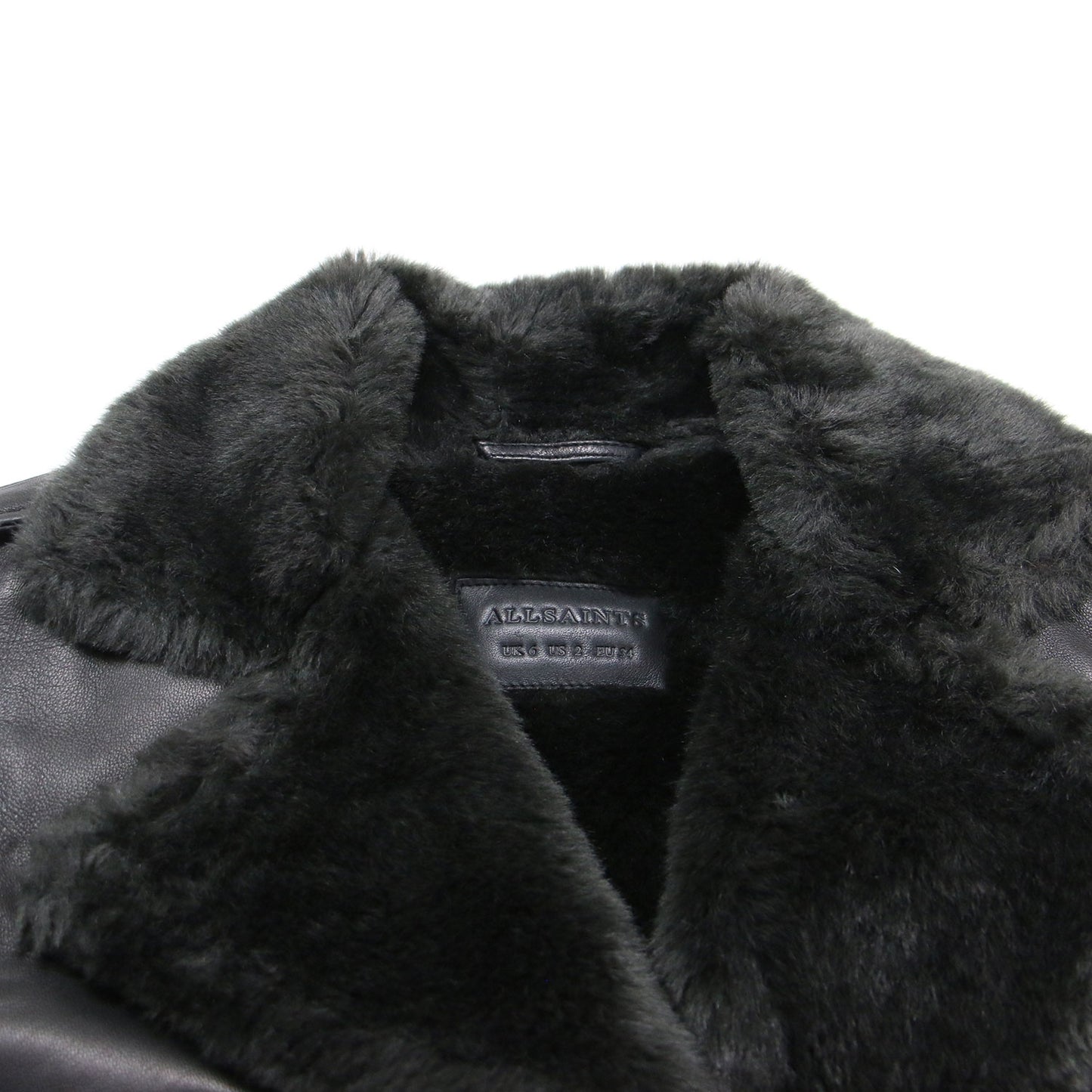 ラムレザー フェイクファー ライダースジャケット / HIGGENS LUX BIKER ショート丈 ダブル