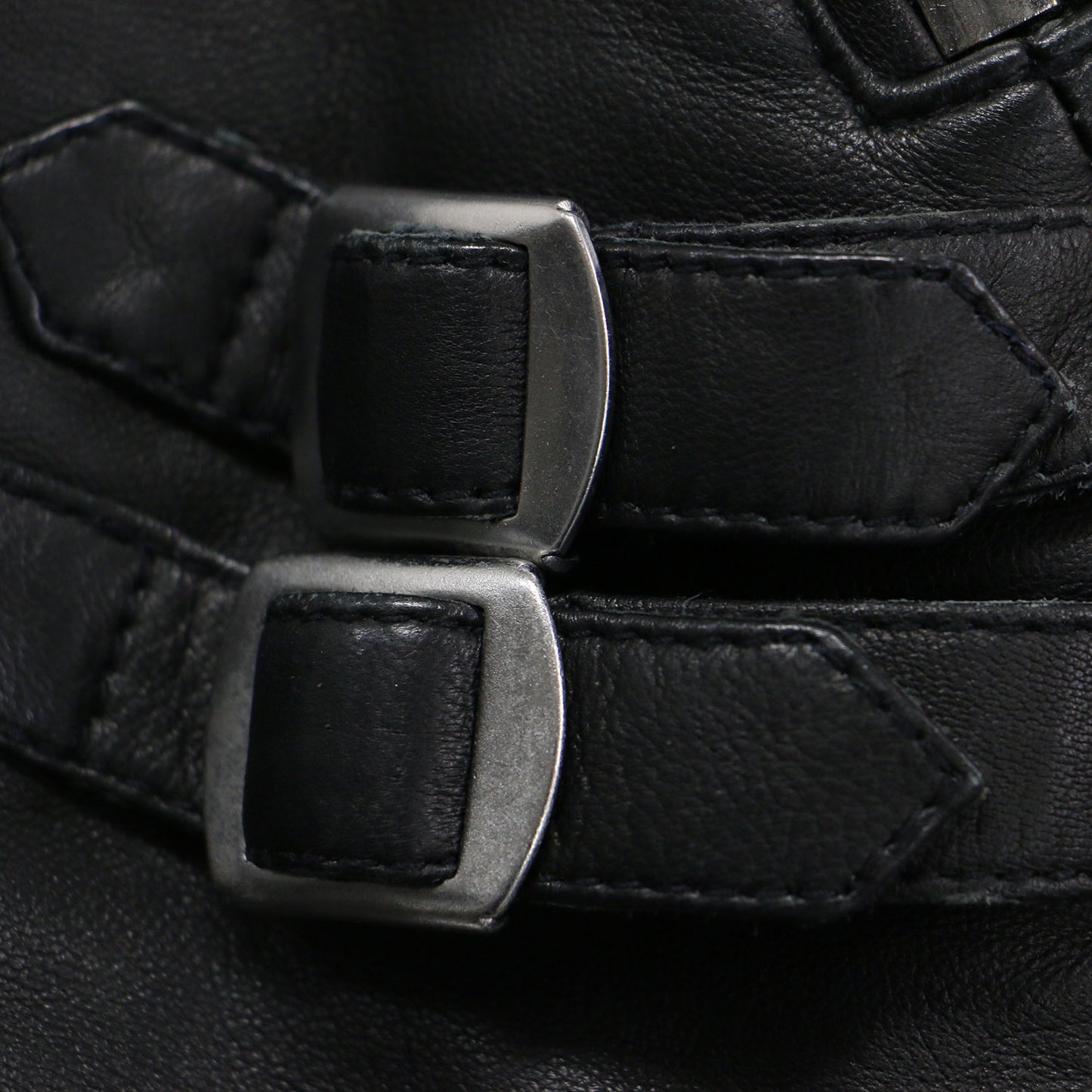 ラムレザー フェイクファー ライダースジャケット / HIGGENS LUX BIKER ショート丈 ダブル