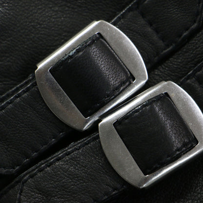 ラムレザー フェイクファー ライダースジャケット / HIGGENS LUX BIKER ショート丈 ダブル