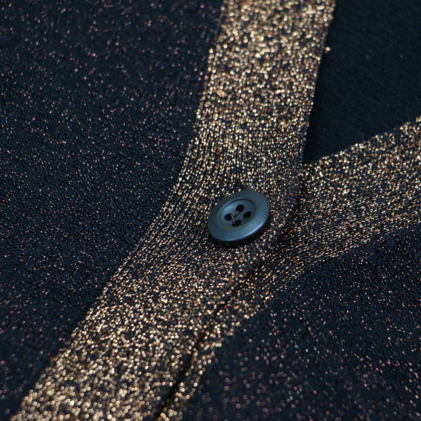 シルク ラメ Vネック カーディガン / ニット 長袖 配色