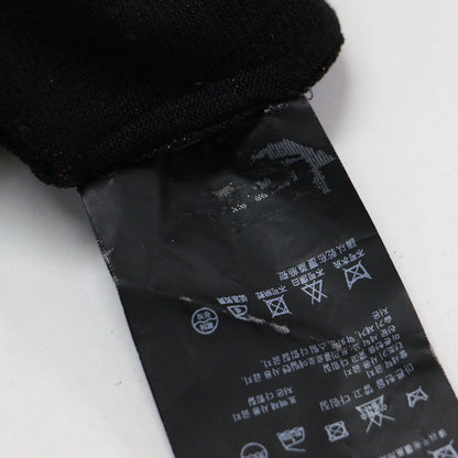 シルク ラメ Vネック カーディガン / ニット 長袖 配色