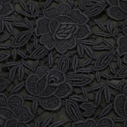 レース タイト スカート / ミディ丈 フラワー 刺繍