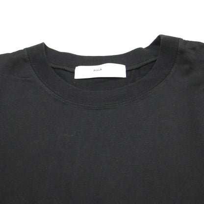 メッシュ コンビ ロング ワンピース / Tシャツ 半袖 クルーネック フリンジ 配色 コットン