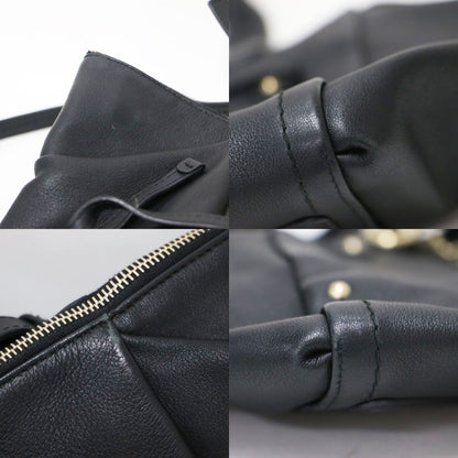 チャーム付き レザー トートバッグ / ショルダーバッグ 2WAY