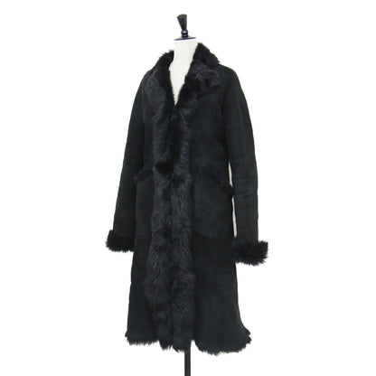 ムートン ロング コート / テーラードカラー ファー ラムレザー