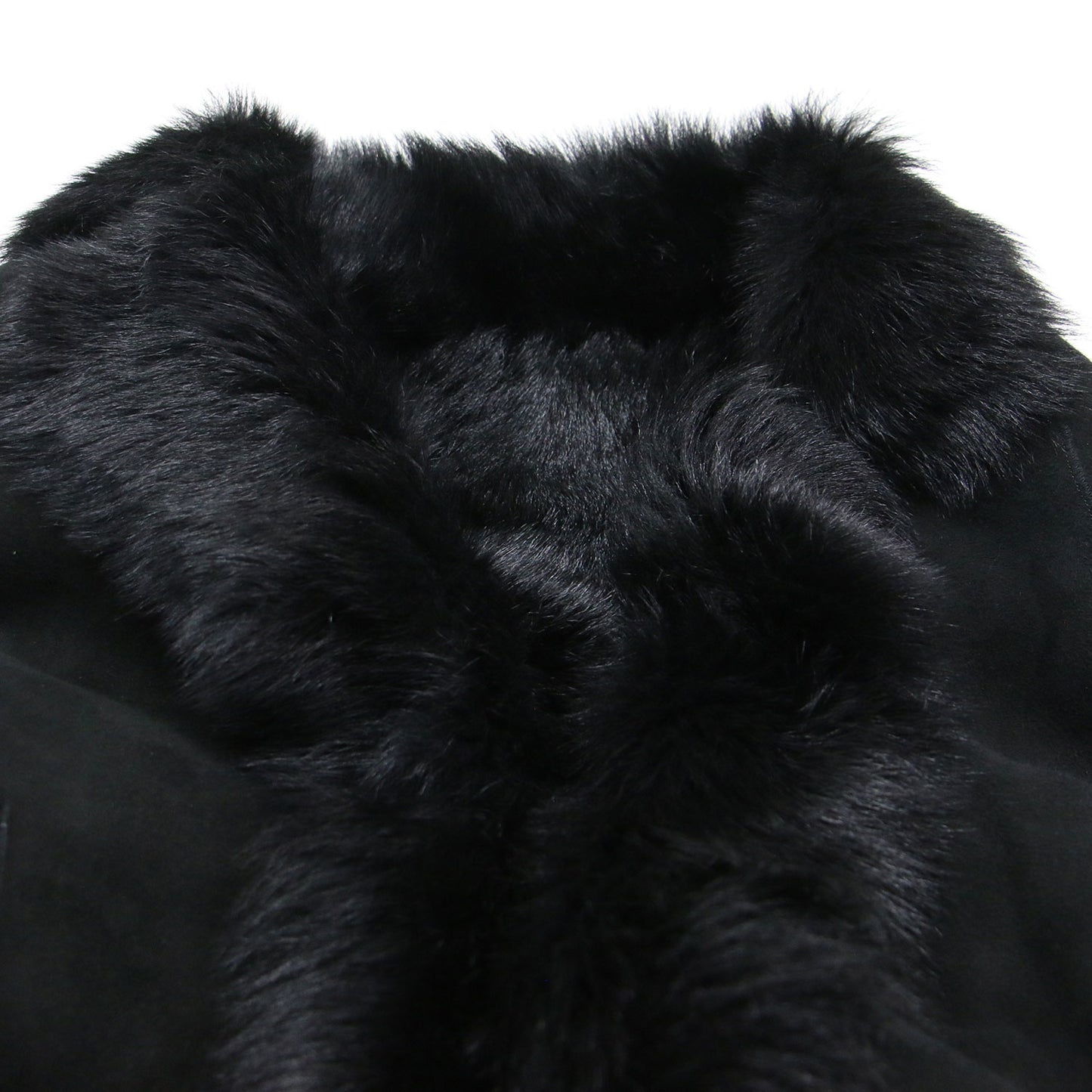 ムートン ロング コート / テーラードカラー ファー ラムレザー