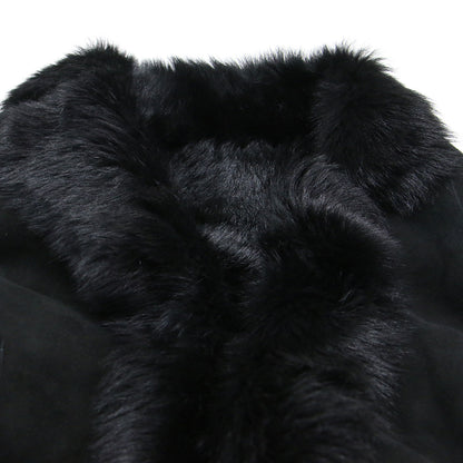 ムートン ロング コート / テーラードカラー ファー ラムレザー