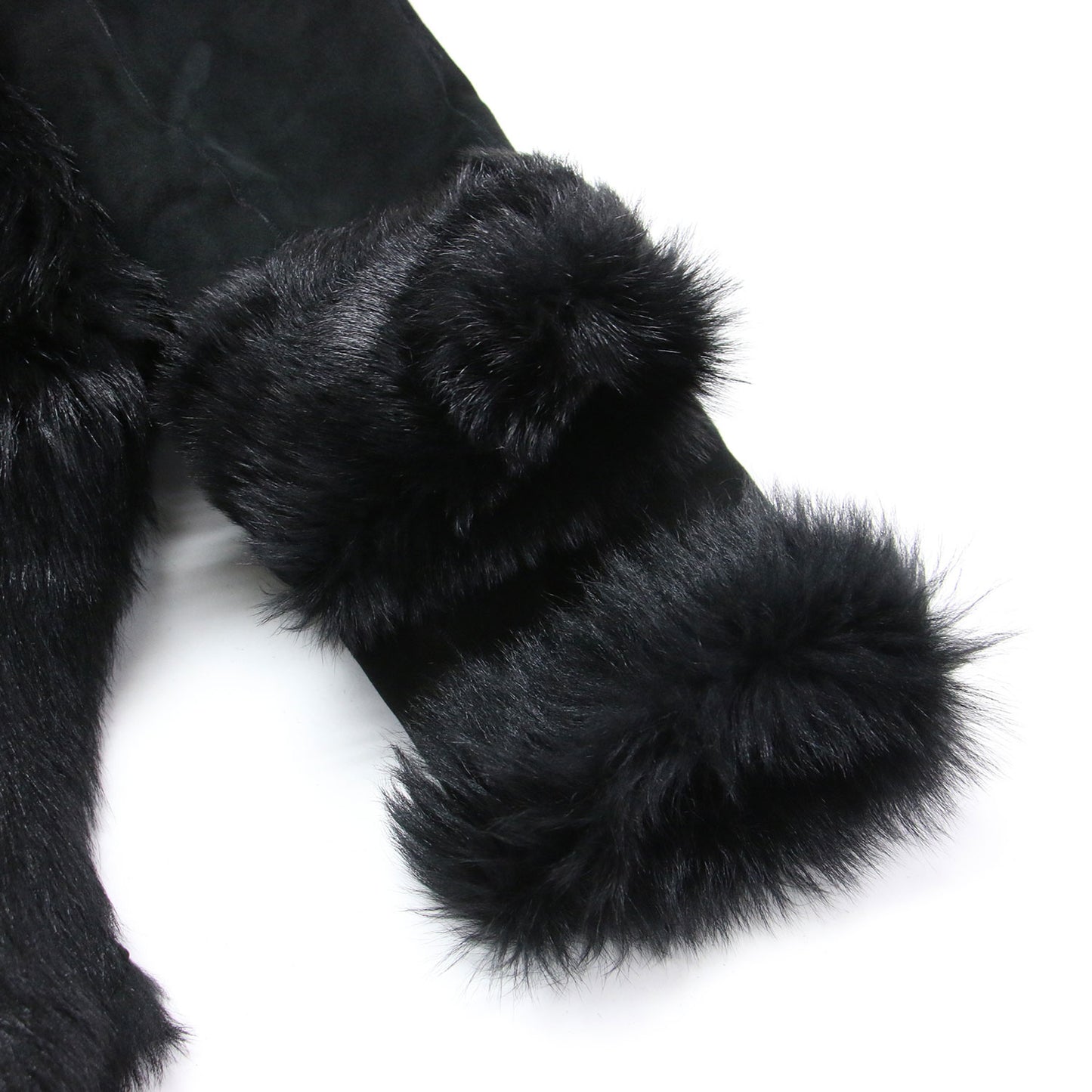 ムートン ロング コート / テーラードカラー ファー ラムレザー