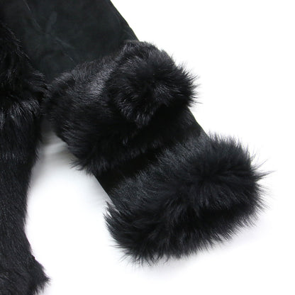 ムートン ロング コート / テーラードカラー ファー ラムレザー