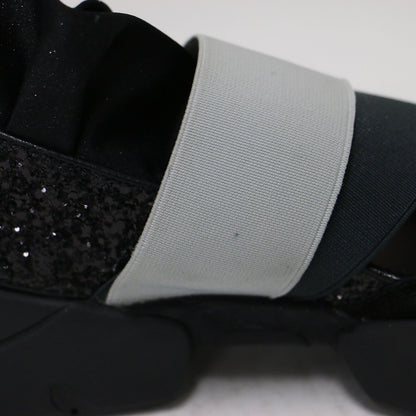 フリル ゴムバンド スニーカー / スリッポン ラッフル グリッター ラメ