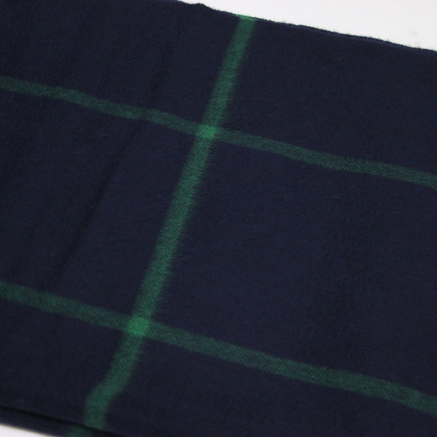 × Joshua Ellis カシミヤ チェック ストール / マフラー 大判 フリンジ ブロックチェック 格子柄