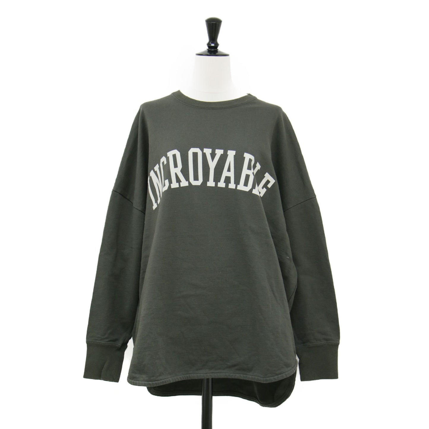 22春夏 ロゴ プリントスウェット シャツ / プルオーバー クルーネック 長袖 裏毛 コットン