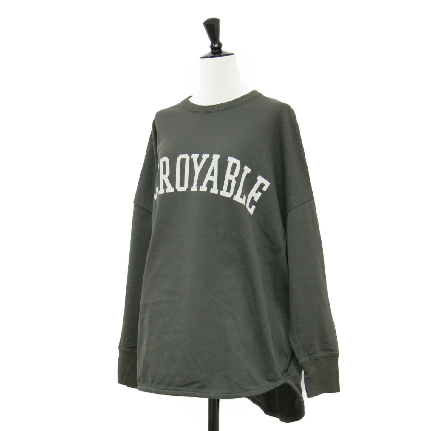 22春夏 ロゴ プリントスウェット シャツ / プルオーバー クルーネック 長袖 裏毛 コットン