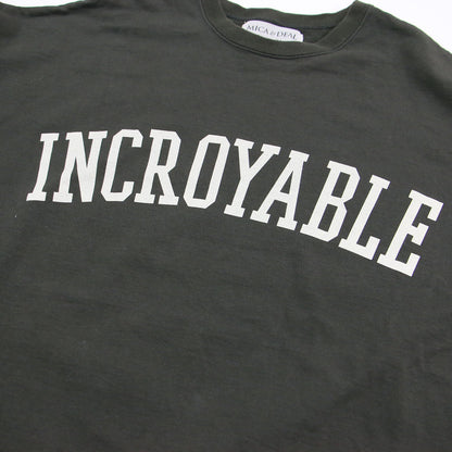 22春夏 ロゴ プリントスウェット シャツ / プルオーバー クルーネック 長袖 裏毛 コットン