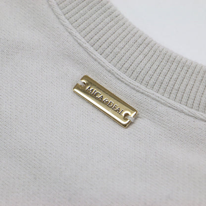 Americana ロゴ プリント スウェット シャツ / プルオーバー クルーネック 長袖 裏毛 コットン