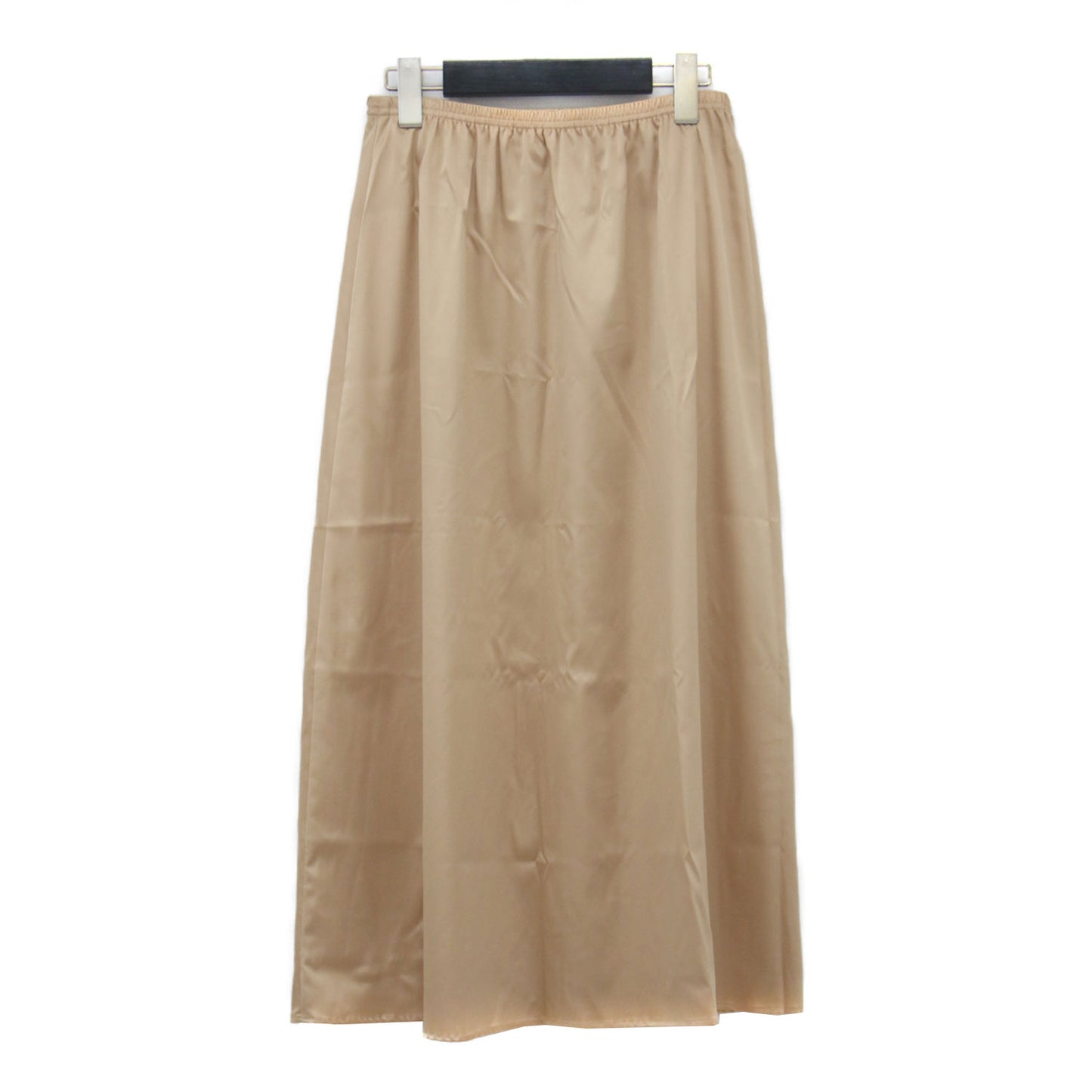 スパンコール付き チュール ロング スカート / ギャザー ウエストゴム