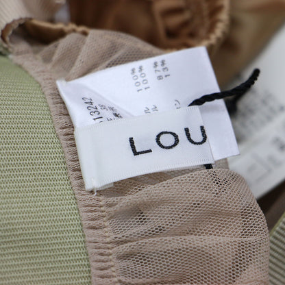 スパンコール付き チュール ロング スカート / ギャザー ウエストゴム