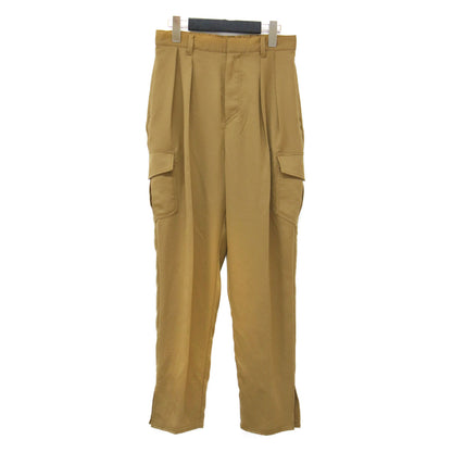 タック カーゴパンツ / テーパード ドレープ サイドポケット