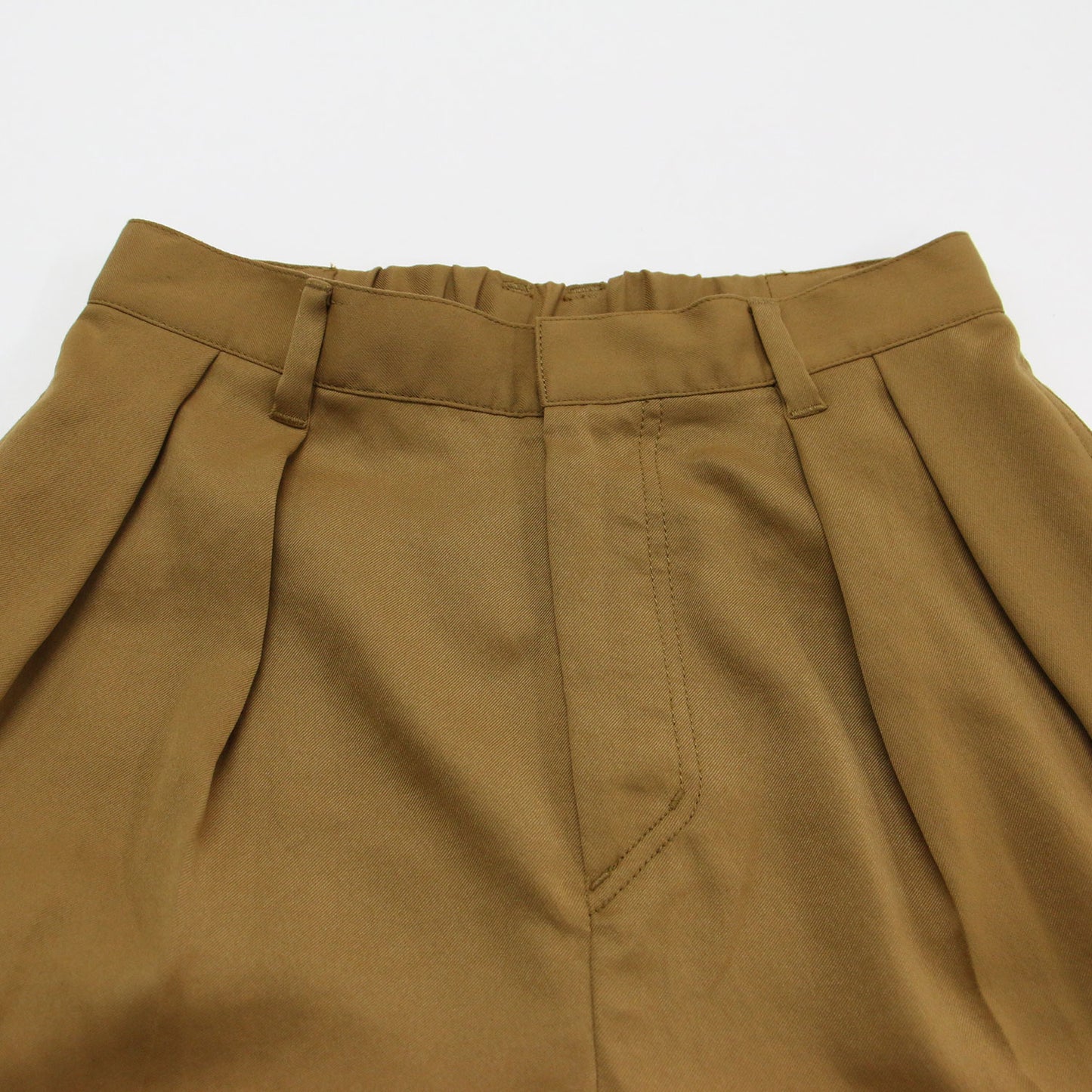 タック カーゴパンツ / テーパード ドレープ サイドポケット