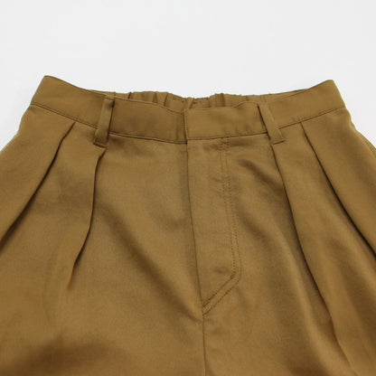 タック カーゴパンツ / テーパード ドレープ サイドポケット