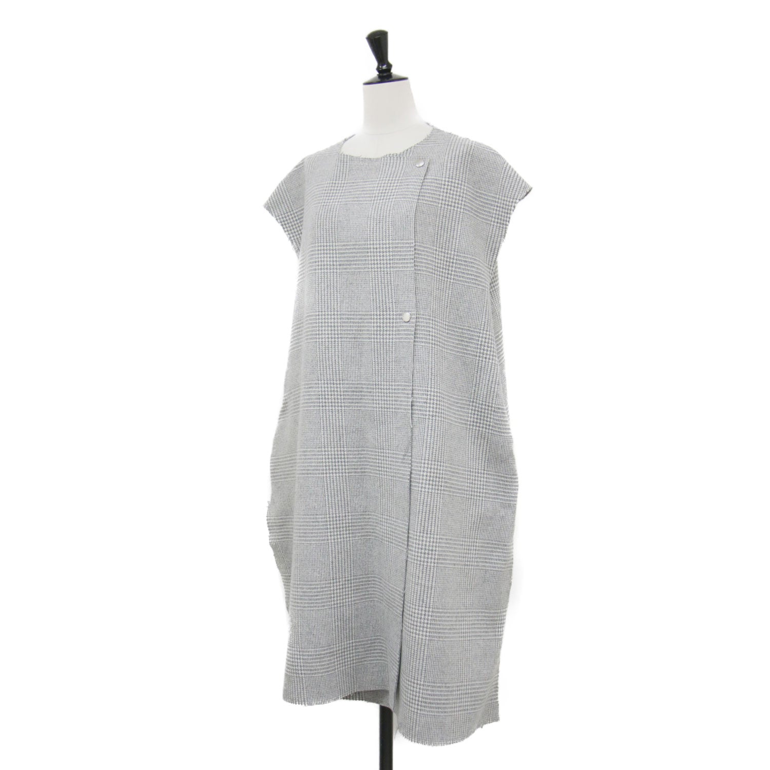 ヨリ yori グレンチェック ジレ ベスト 美品 FREE ベージュ系 ヨリ yori グレンチェック ジレ ベスト 美品 FREE ベージュ系の通販 by