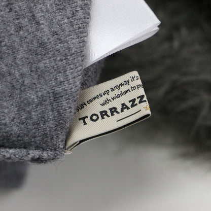 袖シャギー 2WAY Vネック カーディガン / ニット 長袖 ボートネック ボリュームスリーブ