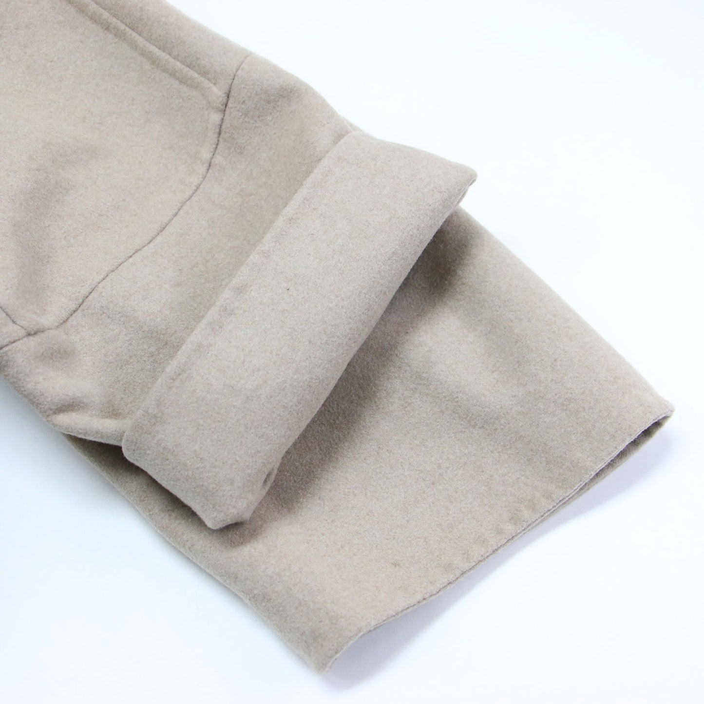 24秋冬 ウール カシミヤ ダブルフェイス フード付き コート / ミドル丈 オーバーサイズ