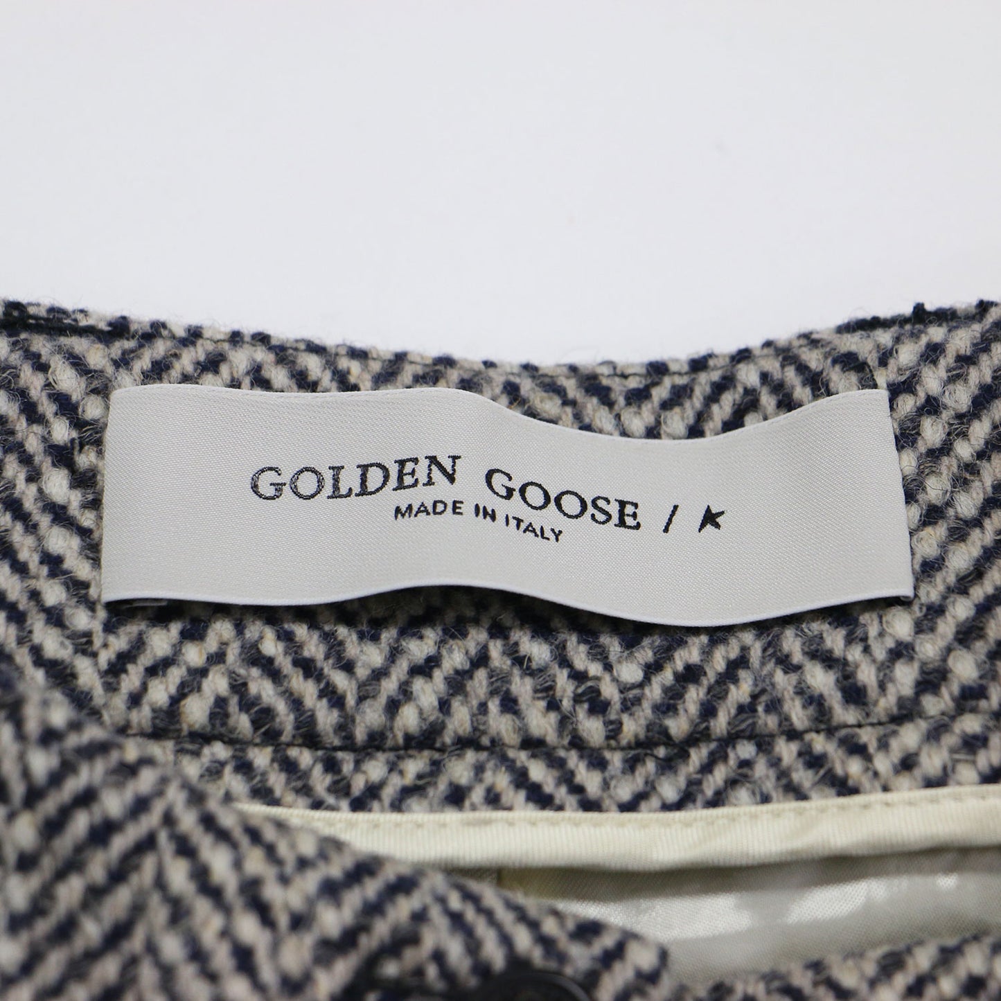 ウール ヘリンボーン ショートパンツ / タック Aライン ツイード