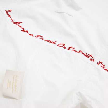 25秋冬 ビーズ刺繍 長袖 シャツ / ブラウス レタリング ビーズ刺繍