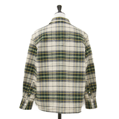 25秋冬 ロデオ ジップアップ シャツ / RODEO ZIP-UP SHIRT ネルシャツ 長袖 刺繍 チェック コットン