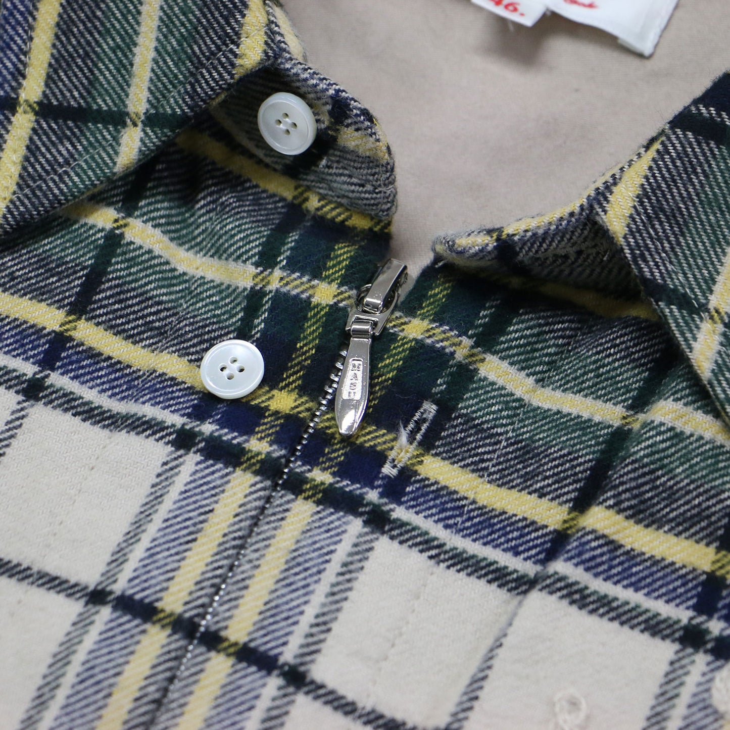 25秋冬 ロデオ ジップアップ シャツ / RODEO ZIP-UP SHIRT ネルシャツ 長袖 刺繍 チェック コットン