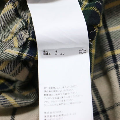 25秋冬 ロデオ ジップアップ シャツ / RODEO ZIP-UP SHIRT ネルシャツ 長袖 刺繍 チェック コットン