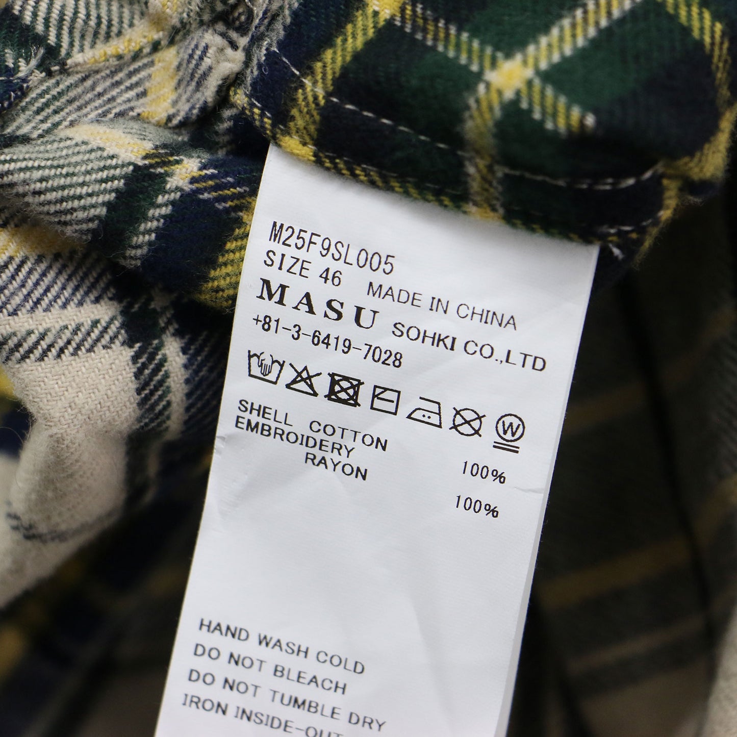 25秋冬 ロデオ ジップアップ シャツ / RODEO ZIP-UP SHIRT ネルシャツ 長袖 刺繍 チェック コットン
