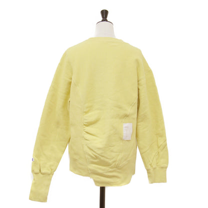 UNDERCOVER リバースウィーブ(R) クルーネック スウェット シャツ / プルオーバー 長袖 ビーズ刺繍 裏起毛 アシンメトリー コットン