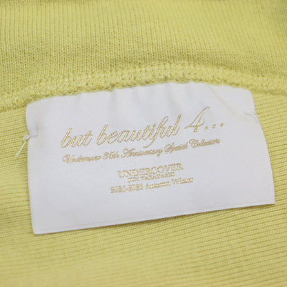 UNDERCOVER リバースウィーブ(R) クルーネック スウェット シャツ / プルオーバー 長袖 ビーズ刺繍 裏起毛 アシンメトリー コットン