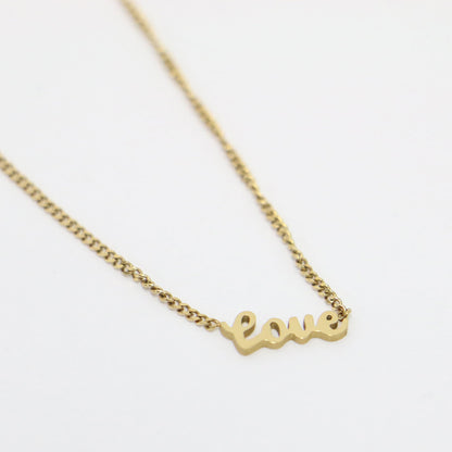 24秋冬 PILGRIM LOVE RECYCLED ネックレス / ペンダント ロゴモチーフ チェーン