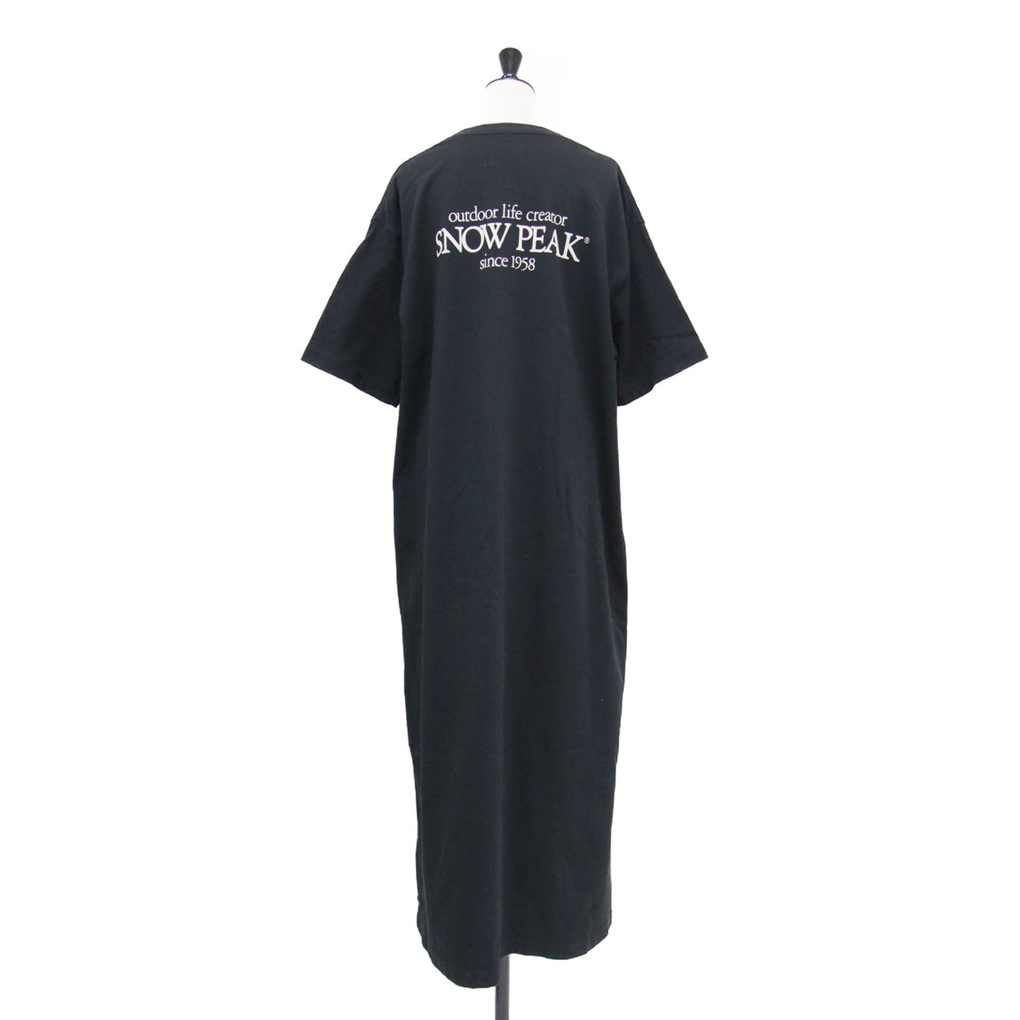 × JOURNAL STANDARD relume 別注 23春夏 バックロゴ Tシャツ ワンピース / ロング 五分袖 クルーネック ポケット