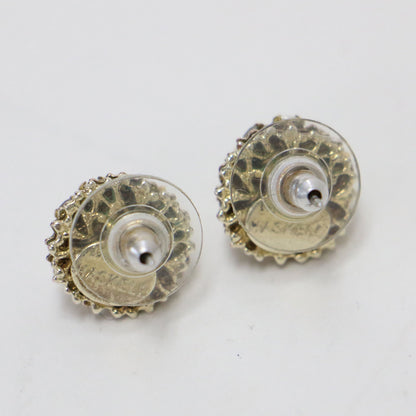 パール ビジュー スタッド ピアス / 両耳用 ラインストーン