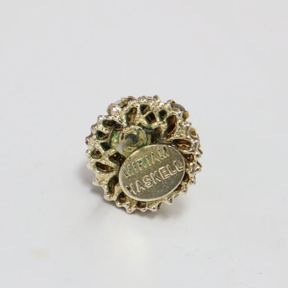 パール ビジュー スタッド ピアス / 両耳用 ラインストーン