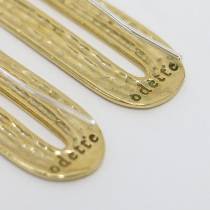 U字 モチーフ フック ピアス / 両耳用 クリップ