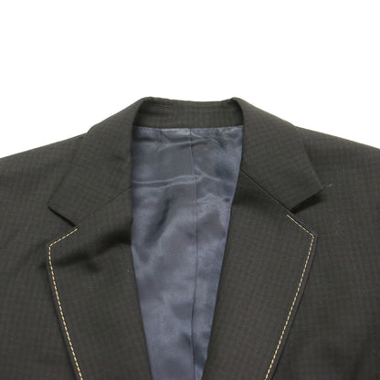 ステッチ トラベル スーツ ジャケット パンツ / テーラードジャケット スラックス テーパード チェック柄 ウール