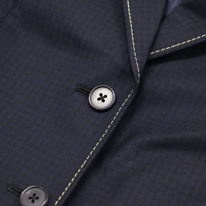 ステッチ トラベル スーツ ジャケット パンツ / テーラードジャケット スラックス テーパード チェック柄 ウール