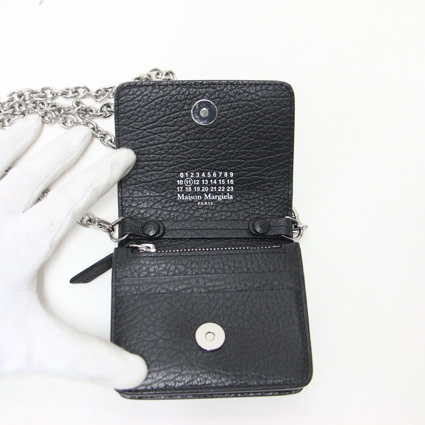 レザー スモール チェーンウォレット S56UI0148 P0399 / ショルダーバッグ 財布 クロスボディ