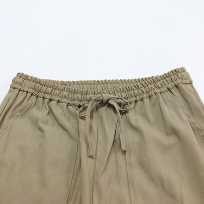 24秋冬 ストレッチツイル イージーパンツ / ベイカーパンツ テーパード ウエストゴム